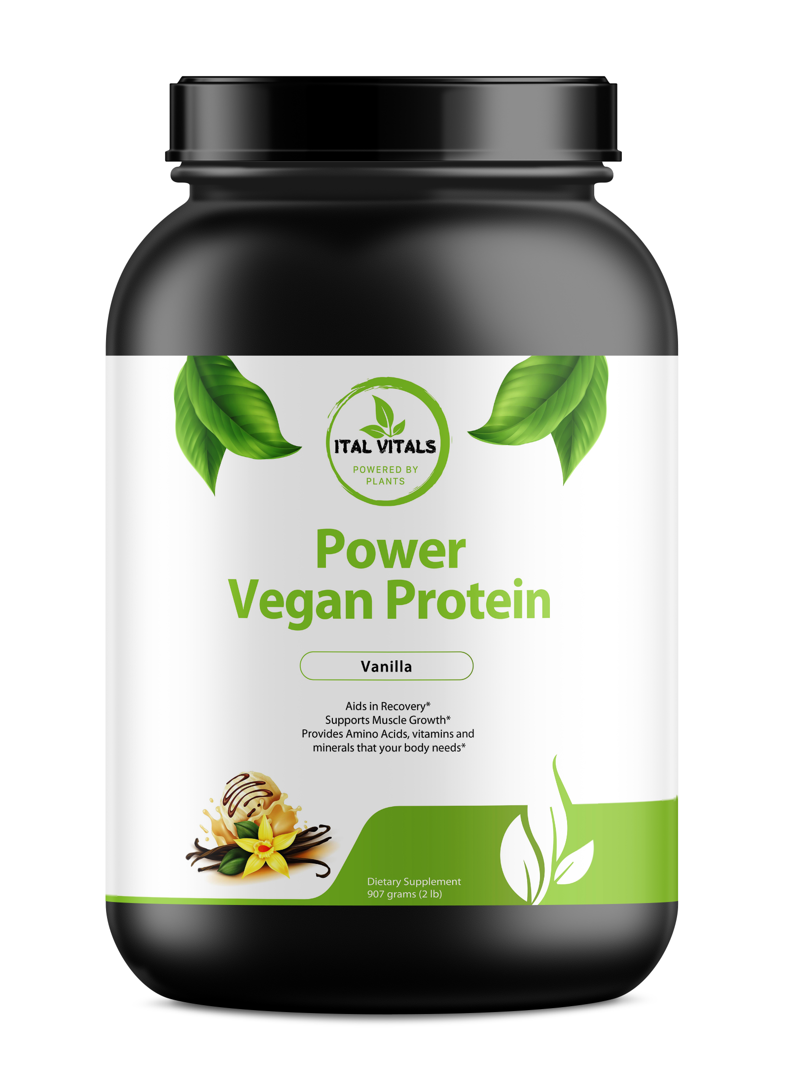 Power Vegan Protein (Vanilla) - Ital Vitals